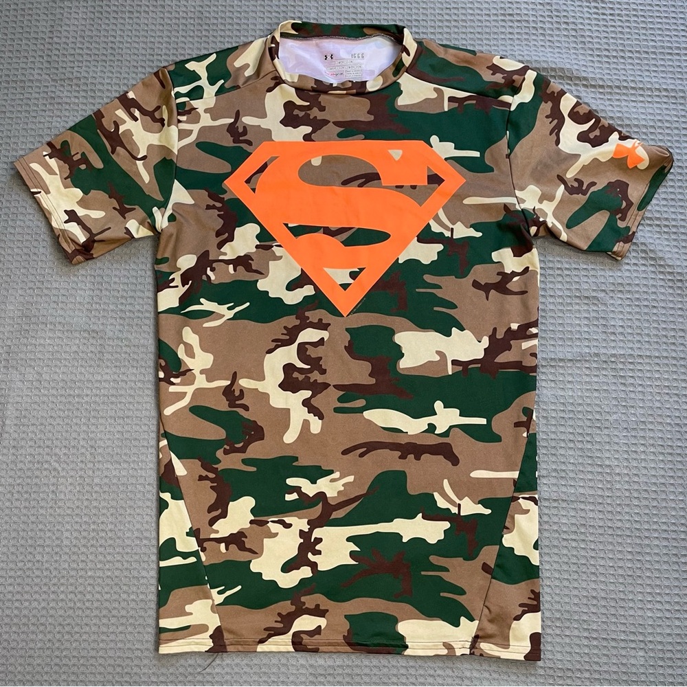 Under Armour Alter Ego Superman Camo Compression Tee Shirt Large Men’s Athletic